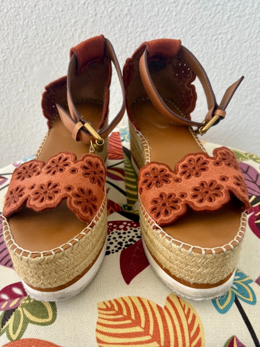 See by Chloe Glyn Floral Espadrille Sandals